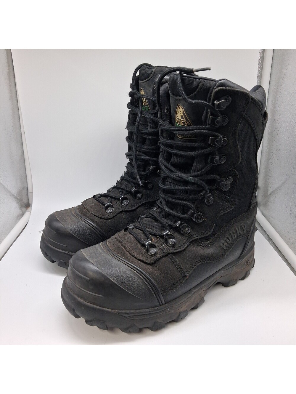 Rocky 4465 Womens 6 Hunting Boots 1200G Thinsulate Waterproof Insulated Black